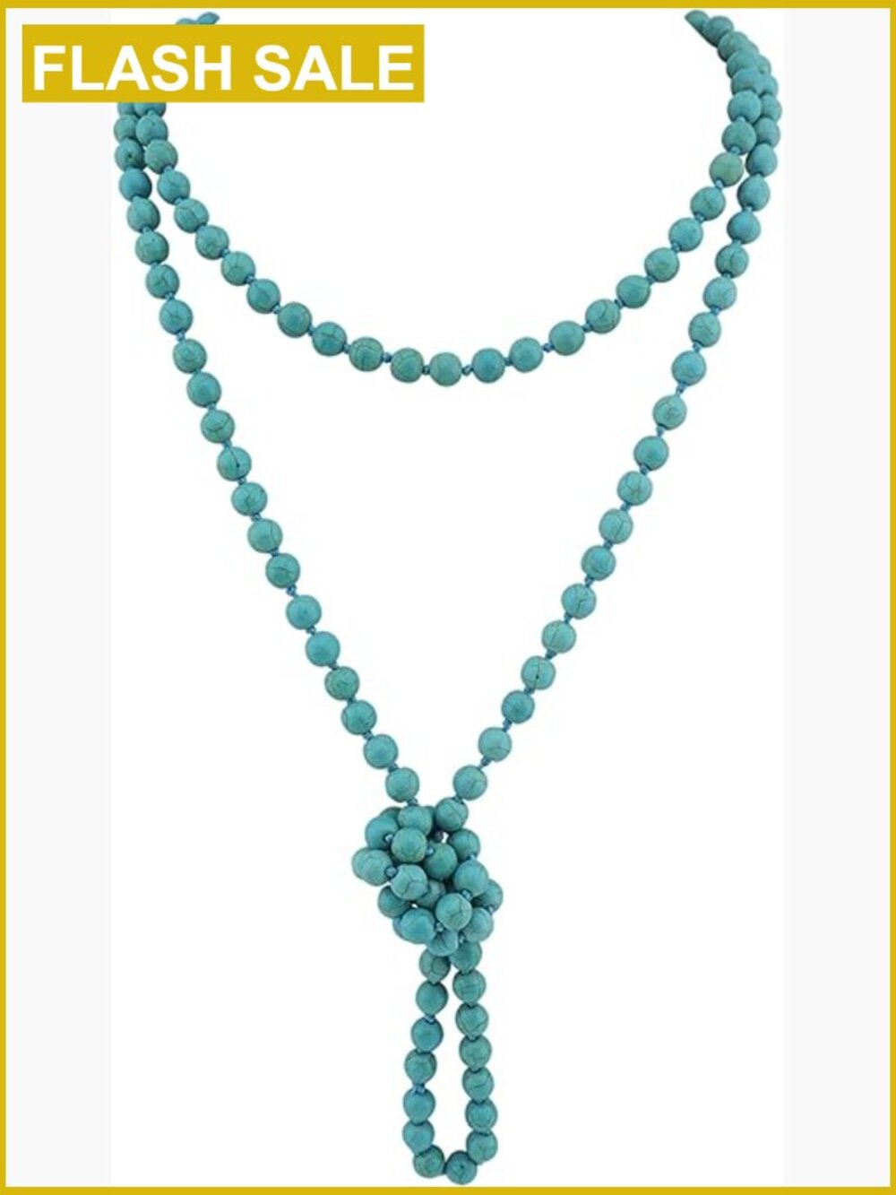 60" Beaded Wrap Necklace Long Strand Costume Jewelry Handmade